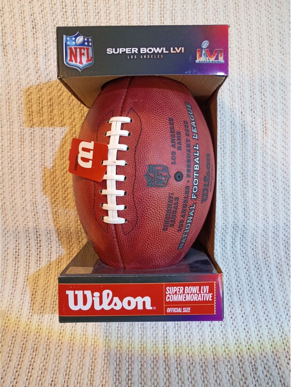 Wilson Super Bowl LVI Commemorative Football Official Size